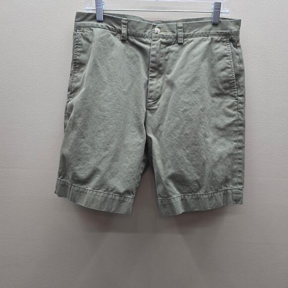 Polo Ralph Lauren Men's Flat Front Classic Fit 9 Chino Shorts Green Size 33 - Picture 1 of 7
